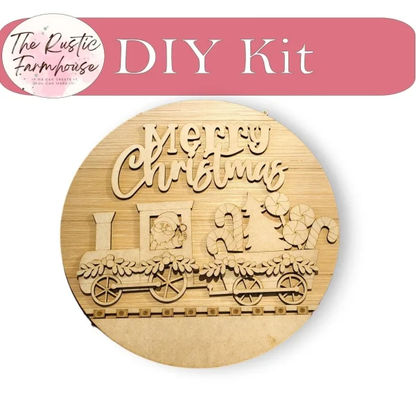 Christmas Train DIY Door Hanger