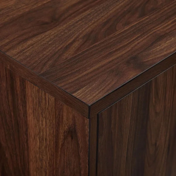 60" Vintage-Inspired Media Stand with Record Storage, Ideal for TVs Up to 66", Stylish and Functional