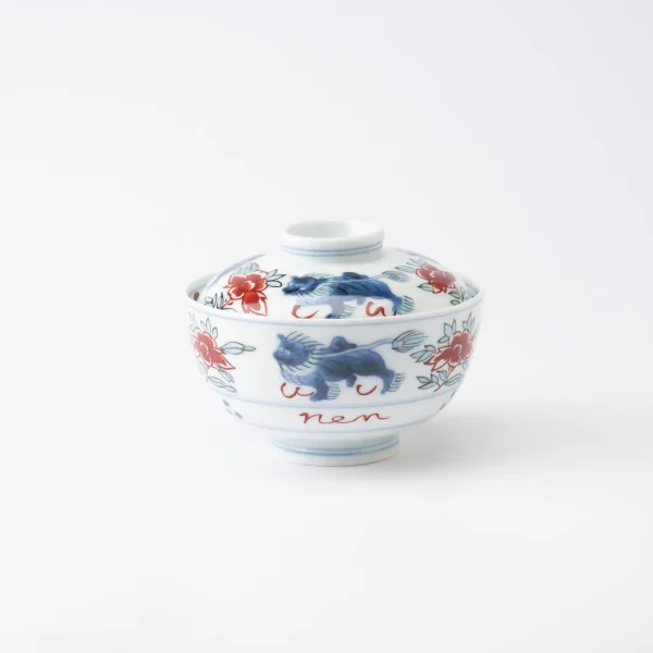 Nishiki Lion Kobachi Small Bowl With Lid